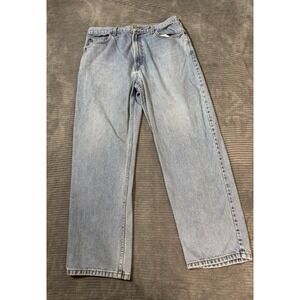 Vintage 1990s Levi 550 men (Sz 36x30) Distressed Blue Denim Jeans